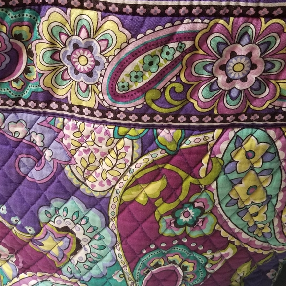 Vera Bradley Heather totebag 11.5 in x 12.25 in matching tights o/s - Picture 2 of 7